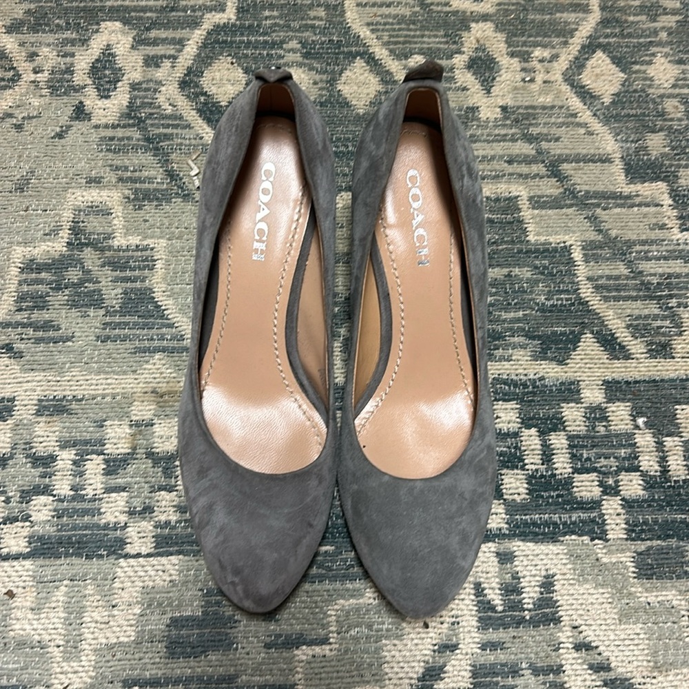 Grey coach heels